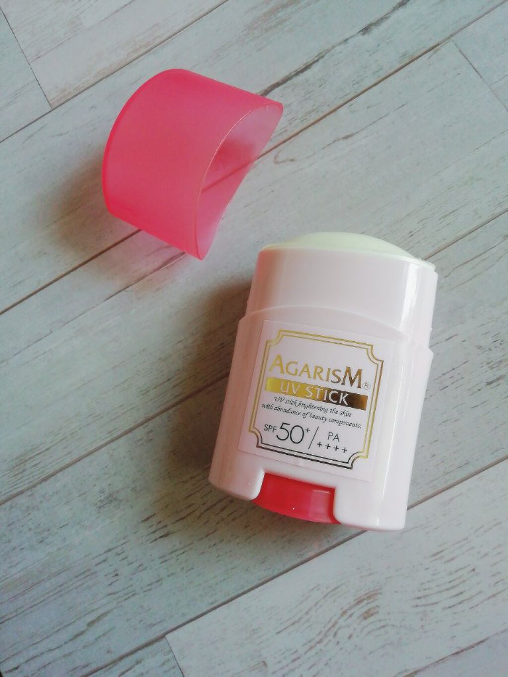 トーンアップUVスティック/AGARISM/日焼け止めスティックを使ったクチコミ（1枚目）