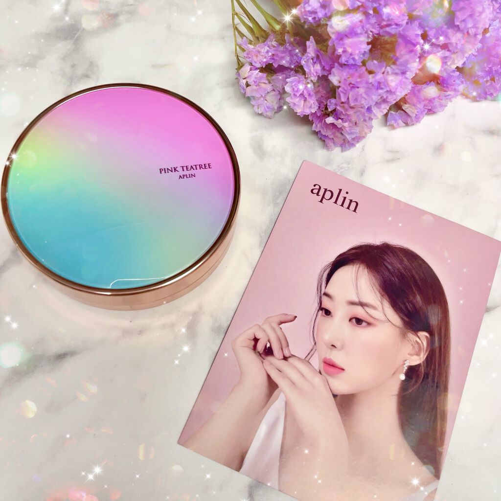 ピンクティーツリーカバークッション/APLIN/クッションファンデーションを使ったクチコミ(7枚目)