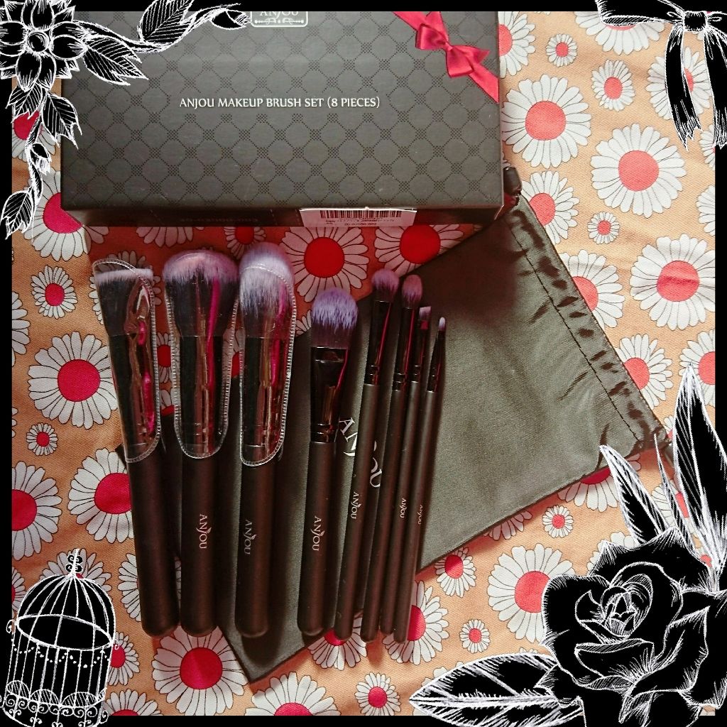 メイクブラシ8本セット/Anjou/メイクブラシを使ったクチコミ(1枚目)
