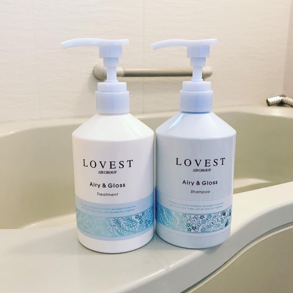 エアリーアンドグロス シャンプー/トリートメント /LOVEST by air Salon Quality Hair Care/市販シャンプーを使ったクチコミ(1枚目)