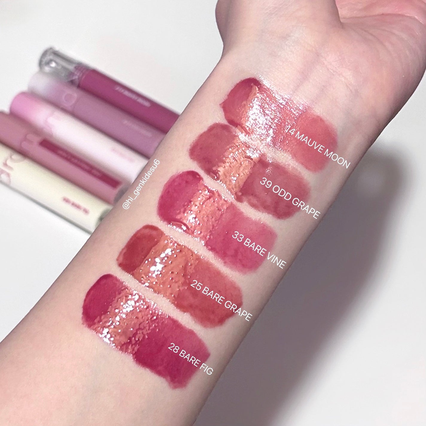 ジューシーラスティングティント/rom&nd/リップティントを使ったクチコミ(4枚目)