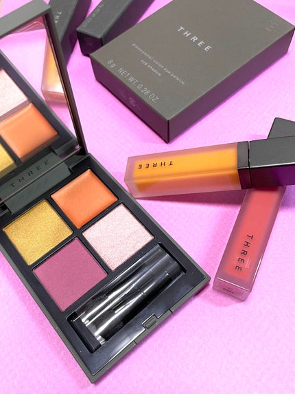 THREE ディヴァインリップジェム 01 SACRED SUNLIGHT/THREE/口紅を使ったクチコミ(3枚目)