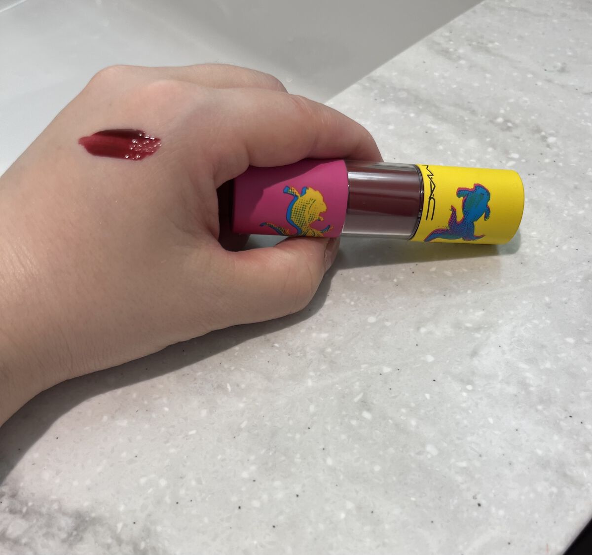 バーシーカラーバーニッシュ クリームリップステイン ノー インターラプションズ/M・A・C/リップグロスを使ったクチコミ（1枚目）