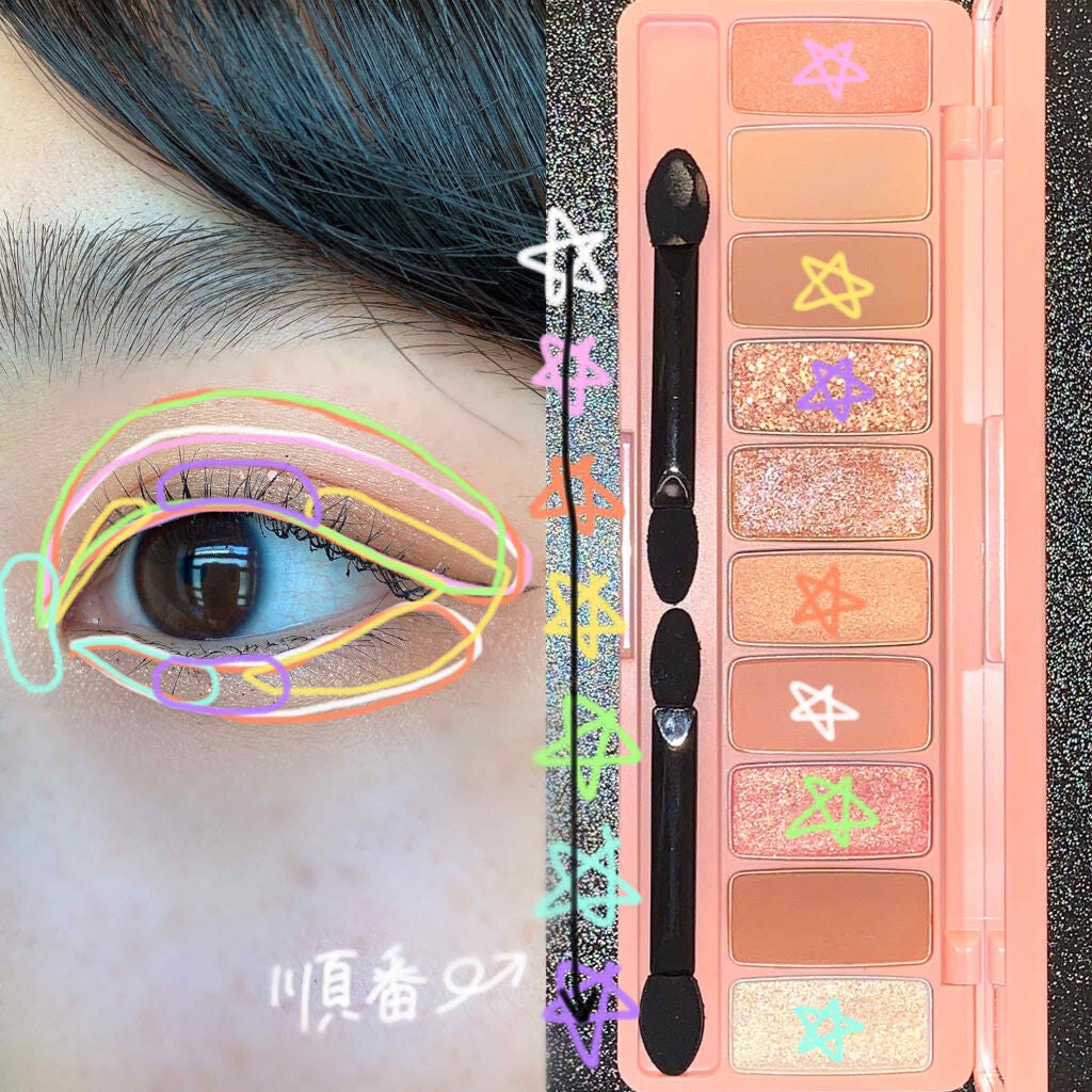 プレイカラー アイシャドウ/ETUDE/アイシャドウパレットを使ったクチコミ(2枚目)