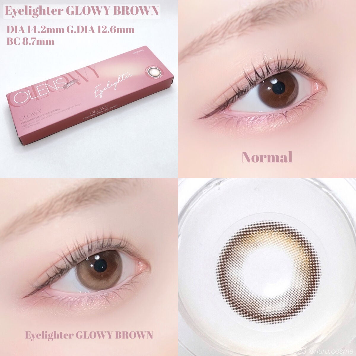 Glowy 1day/OLENS/ワンデー(1DAY)カラコンを使ったクチコミ(2枚目)