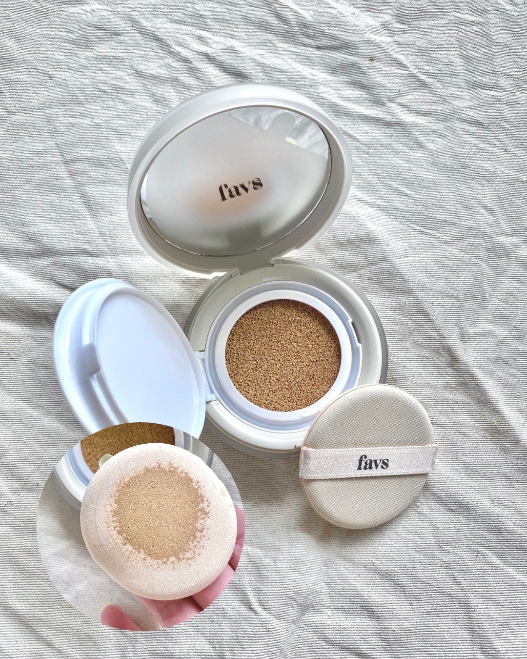 カーミンググロウアップクッションファンデーション/favs/リキッドファンデーションを使ったクチコミ(2枚目)