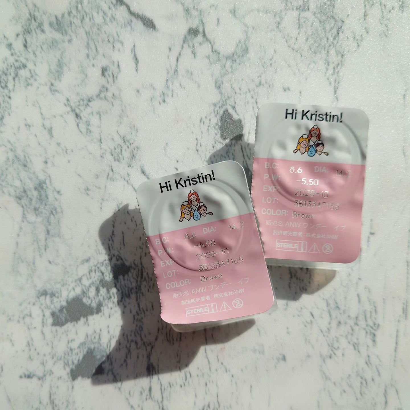 Dewy Kristin ブラウン/Hapa kristin/カラーコンタクトレンズを使ったクチコミ（3枚目）