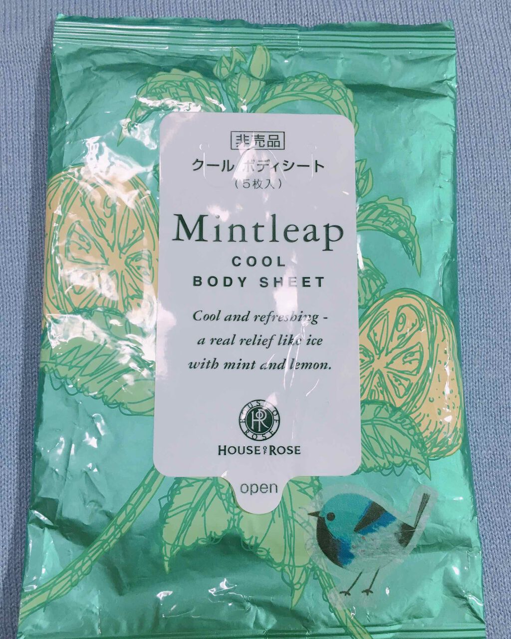 ミントリープ クール ボディシート/ハウス オブ ローゼ/ボディシートを使ったクチコミ（2枚目）