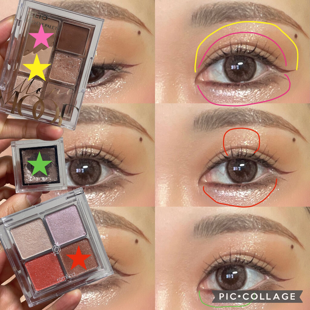 ベターザンアイズ/rom&nd/アイシャドウパレットを使ったクチコミ（2枚目）