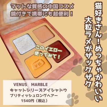 Venus Marble アイシャドウキャットシリーズ/Venus Marble/パウダーアイシャドウを使ったクチコミ（2枚目）