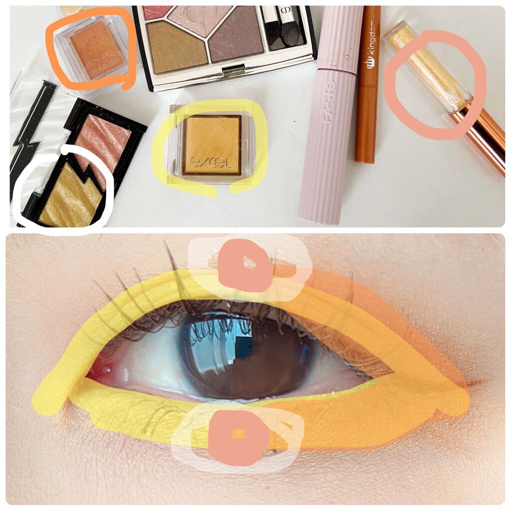 アイプランナー/excel/単色アイシャドウを使ったクチコミ（2枚目）