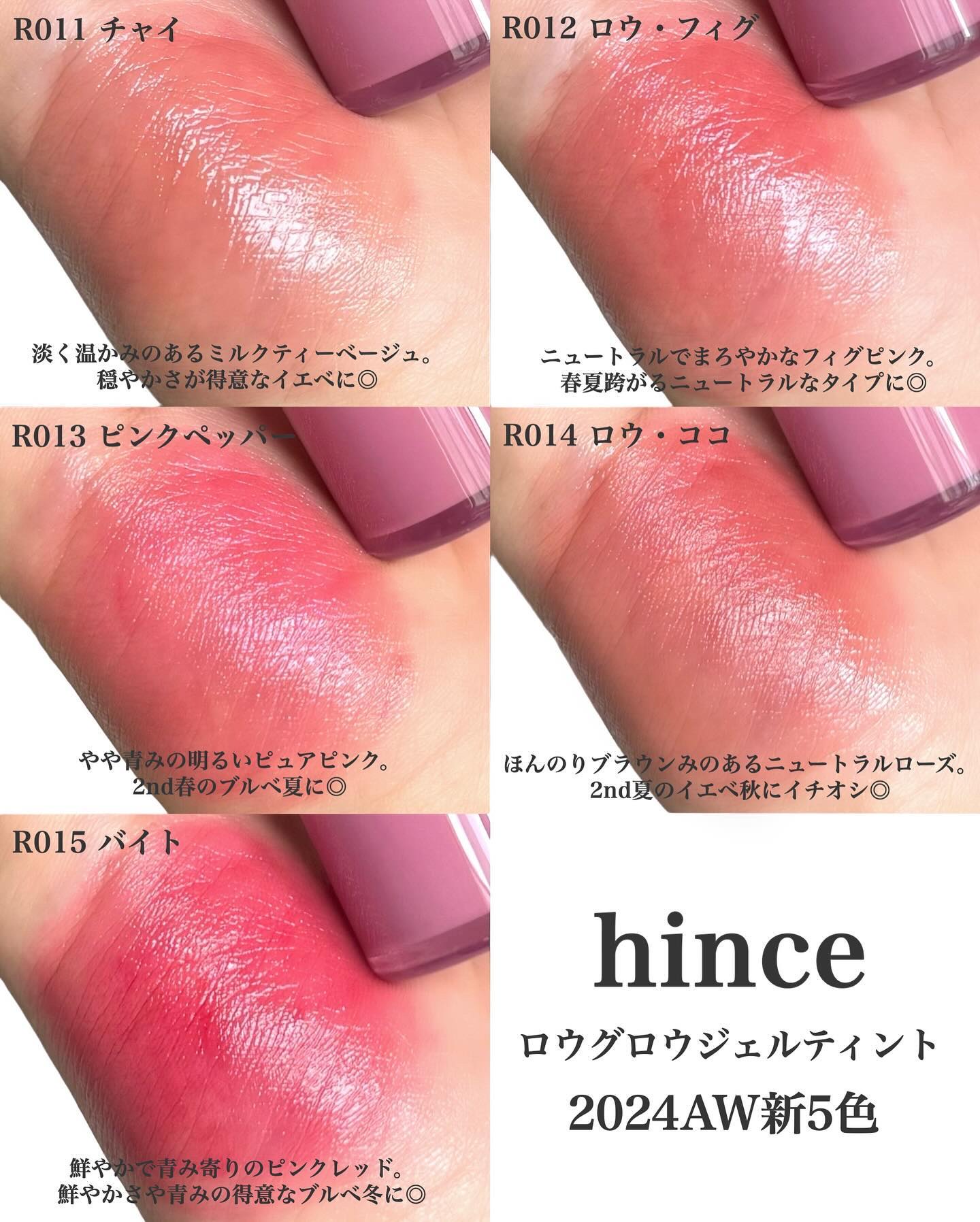 ロウグロウジェルティント/hince/リップティントを使ったクチコミ（3枚目）