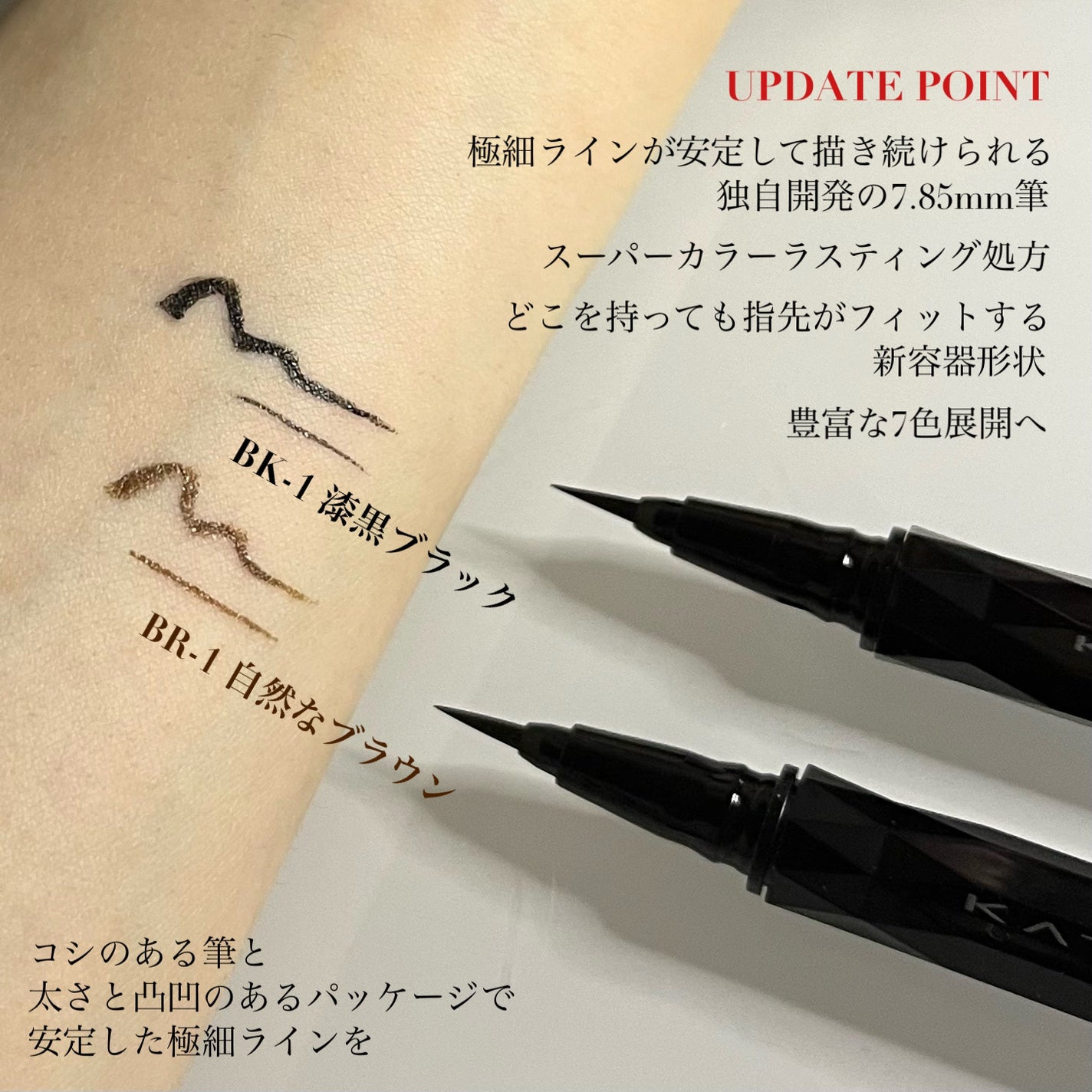 スーパーシャープライナーEX4.0/KATE/リキッドアイライナーを使ったクチコミ(3枚目)