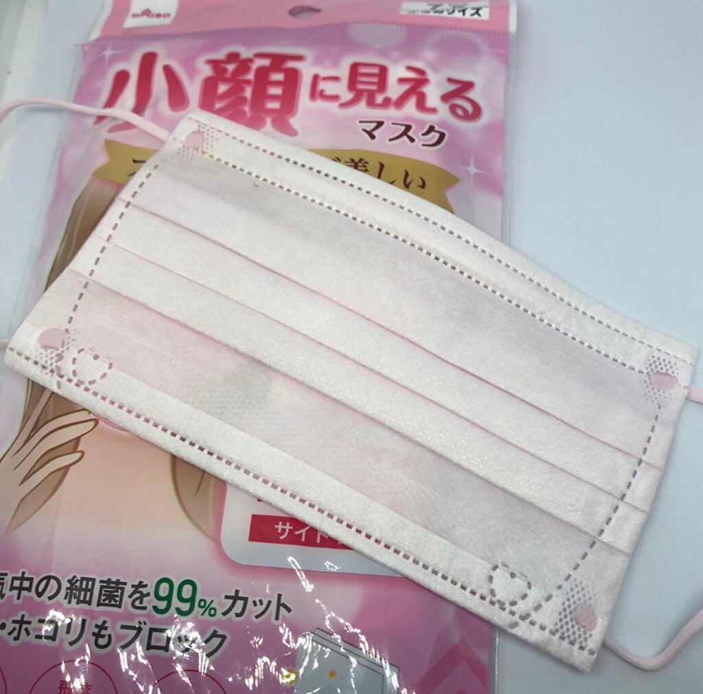 小顔に見えるマスク/DAISO/マスクを使ったクチコミ(3枚目)
