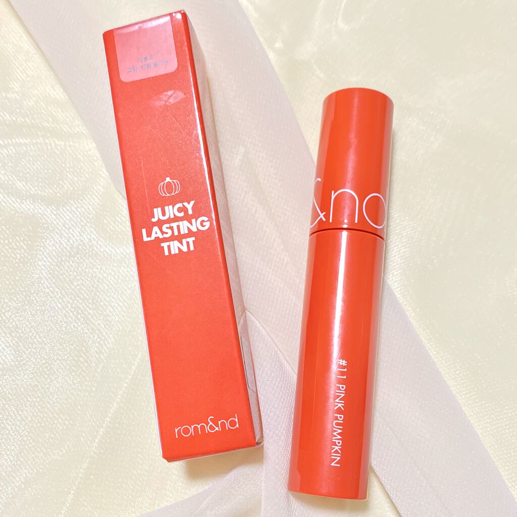 ジューシーラスティングティント/rom&nd/リップティントを使ったクチコミ（2枚目）