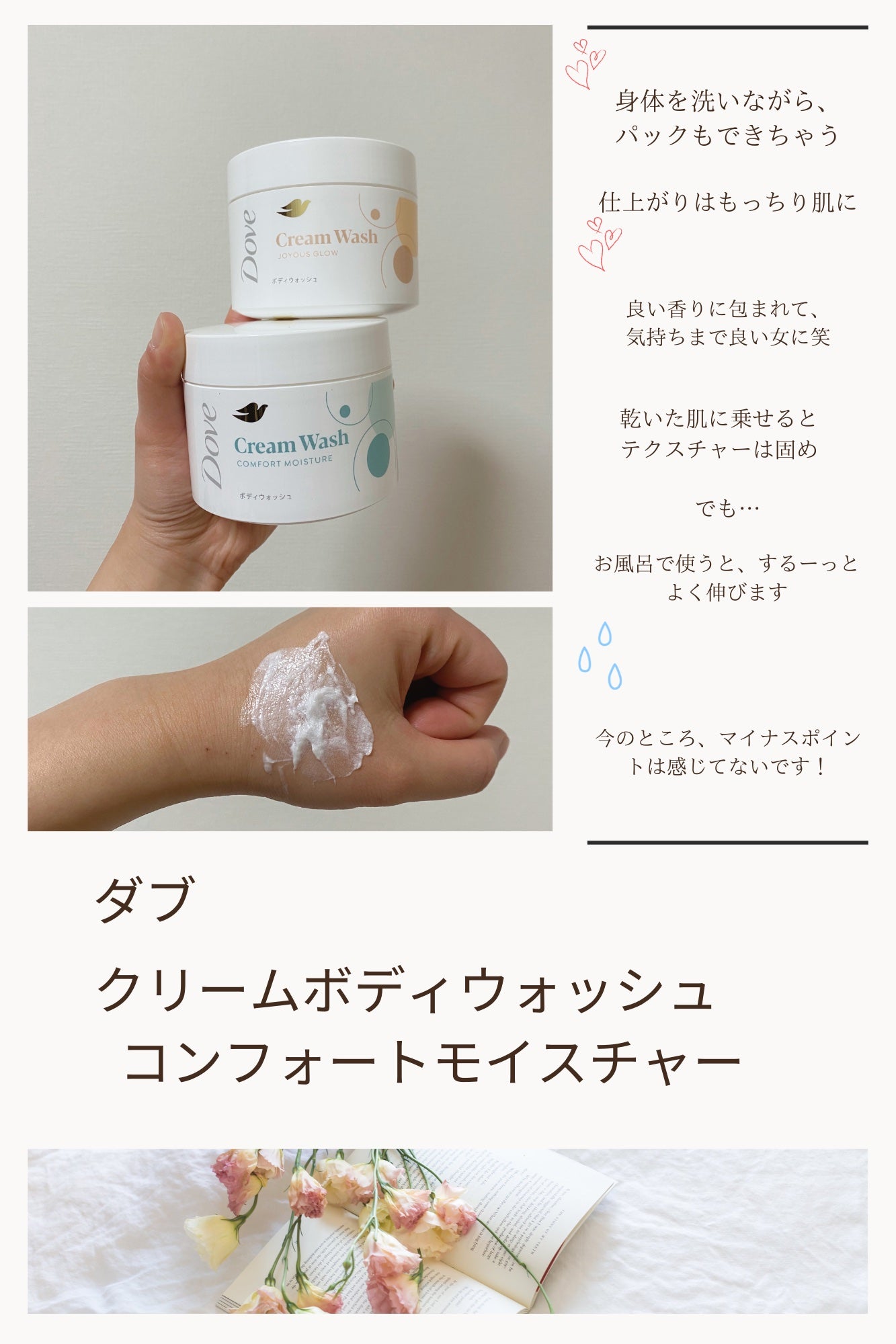 ダヴ クリームボディウォッシュ コンフォートモイスチャー/ダヴ/ボディソープを使ったクチコミ(1枚目)