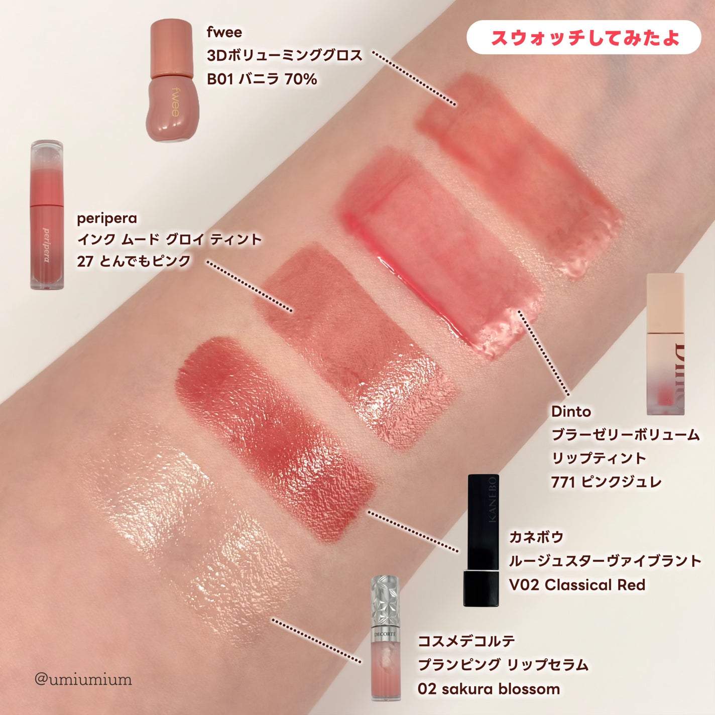 インク ムード グロイ ティント/PERIPERA/リップティントを使ったクチコミ(8枚目)