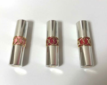 💄 イヴ・サンローラン
       ヴォリュプテ ティントイン バーム
       左から順に  3   4   6

めちゃくちゃ人気で売り切れ続出だった
リップです( っ｡•o•｡ ｃ )💓💓💓