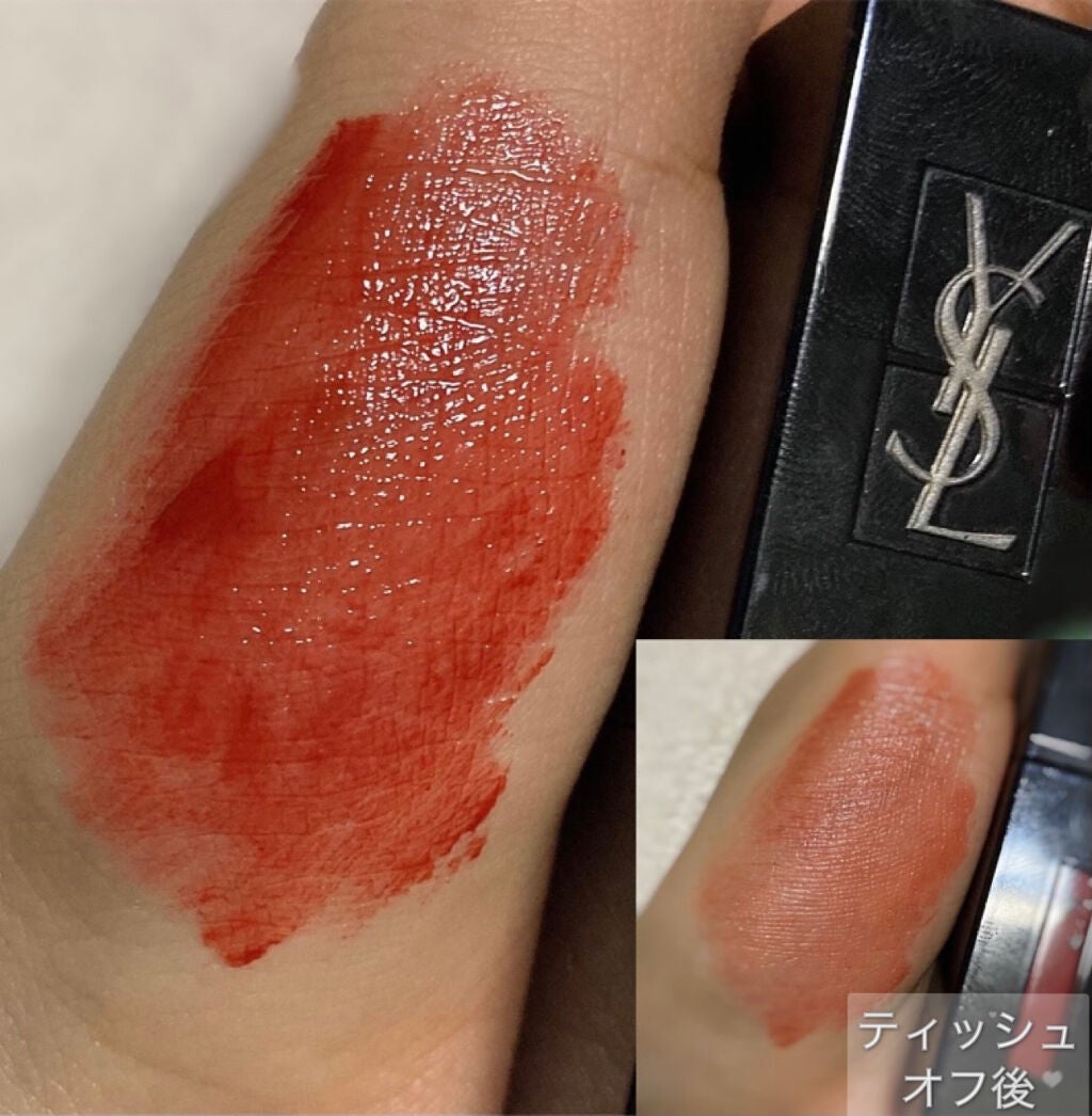 ルージュ ピュールクチュール ヴェルニ ヴィニルクリーム/YVES SAINT LAURENT BEAUTE/口紅を使ったクチコミ(7枚目)
