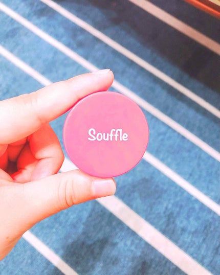 スフレチーク Souffle/DAISO/ジェル・クリームチークを使ったクチコミ(1枚目)