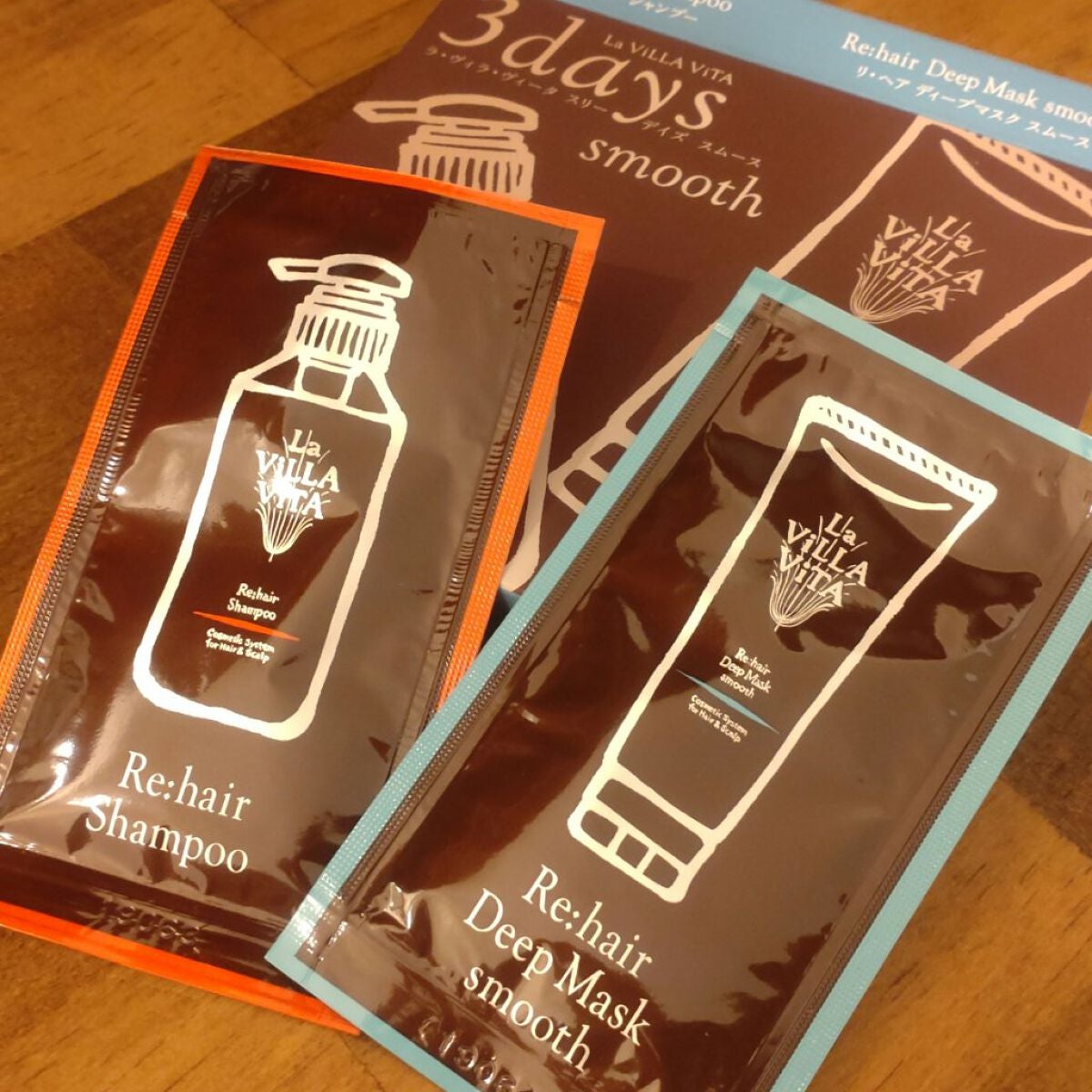 スリーデイズ スムース/La ViLLA ViTA/市販シャンプーを使ったクチコミ(2枚目)