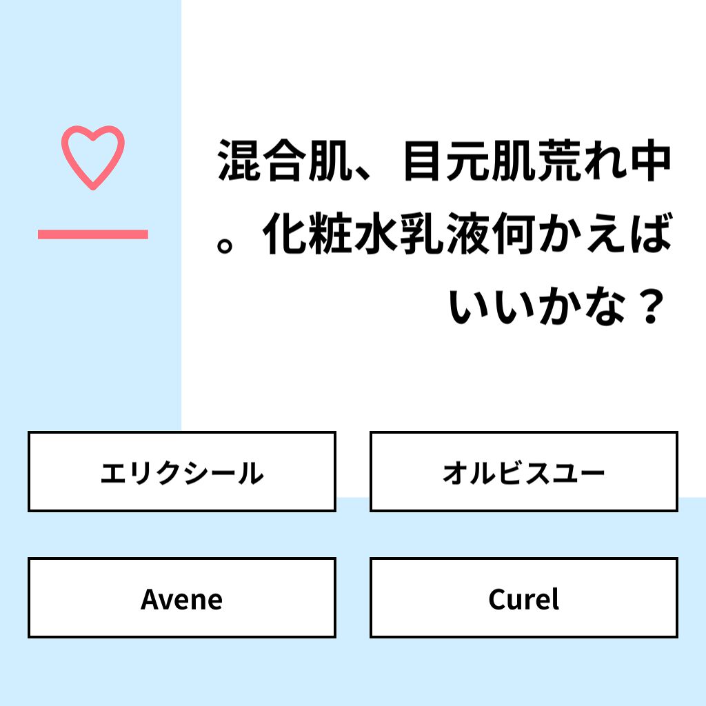 ( ・ㅂ・)و♡ on LIPS 「【質問】混合肌、目元肌荒れ中。化粧水乳液何かえばいいかな?【回..」(1枚目)