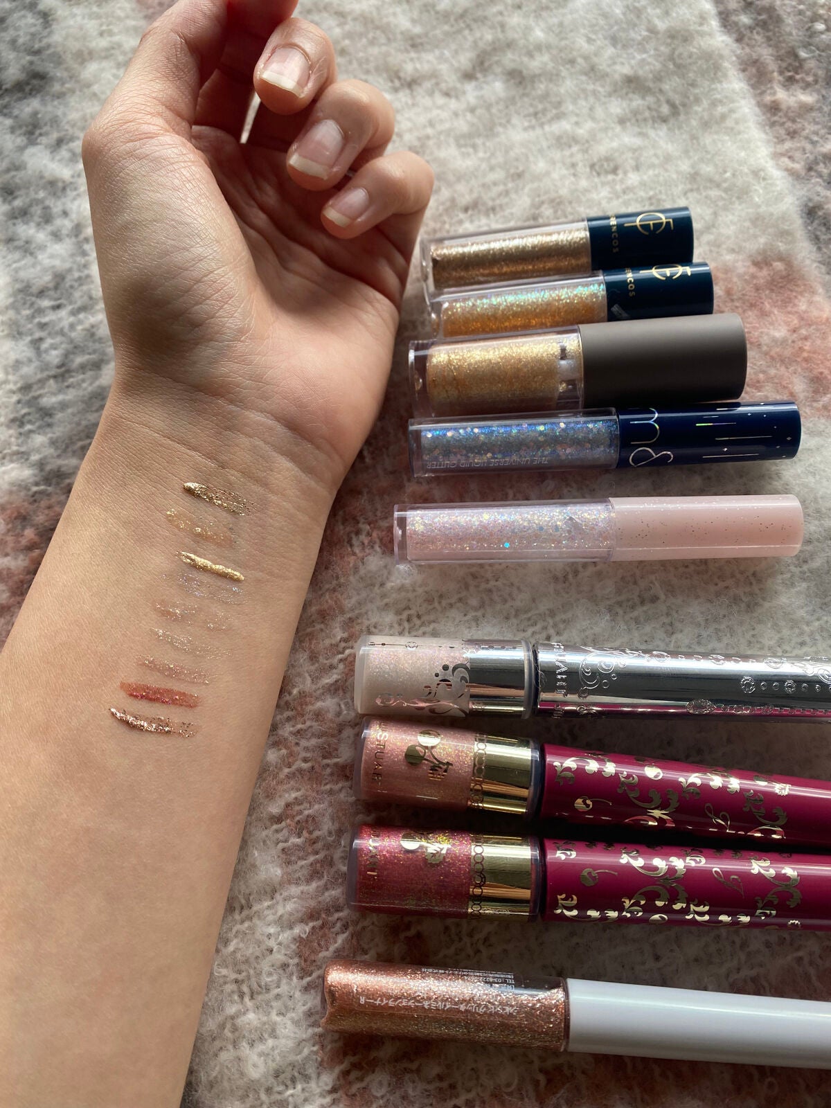 リキッド グリッター シャドウ/rom&nd/グリッターを使ったクチコミ(2枚目)