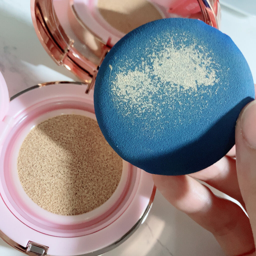 ピンクティーツリーカバークッション/APLIN/クッションファンデーションを使ったクチコミ（3枚目）