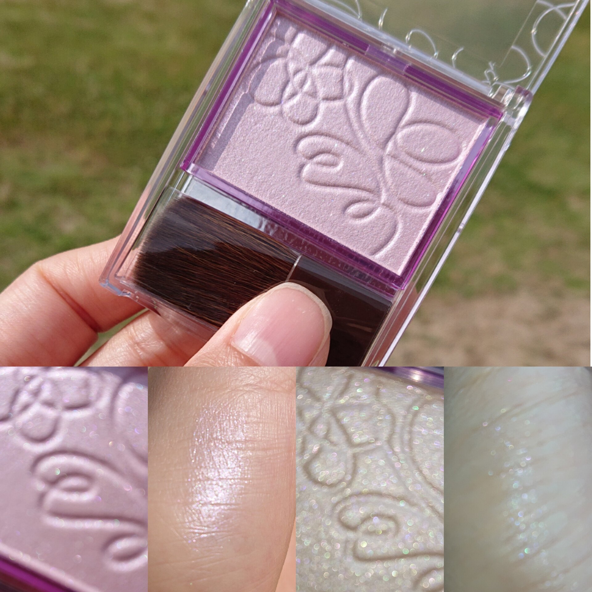 パールグロウニュアンサー/CEZANNE/パウダーハイライトを使ったクチコミ（2枚目）