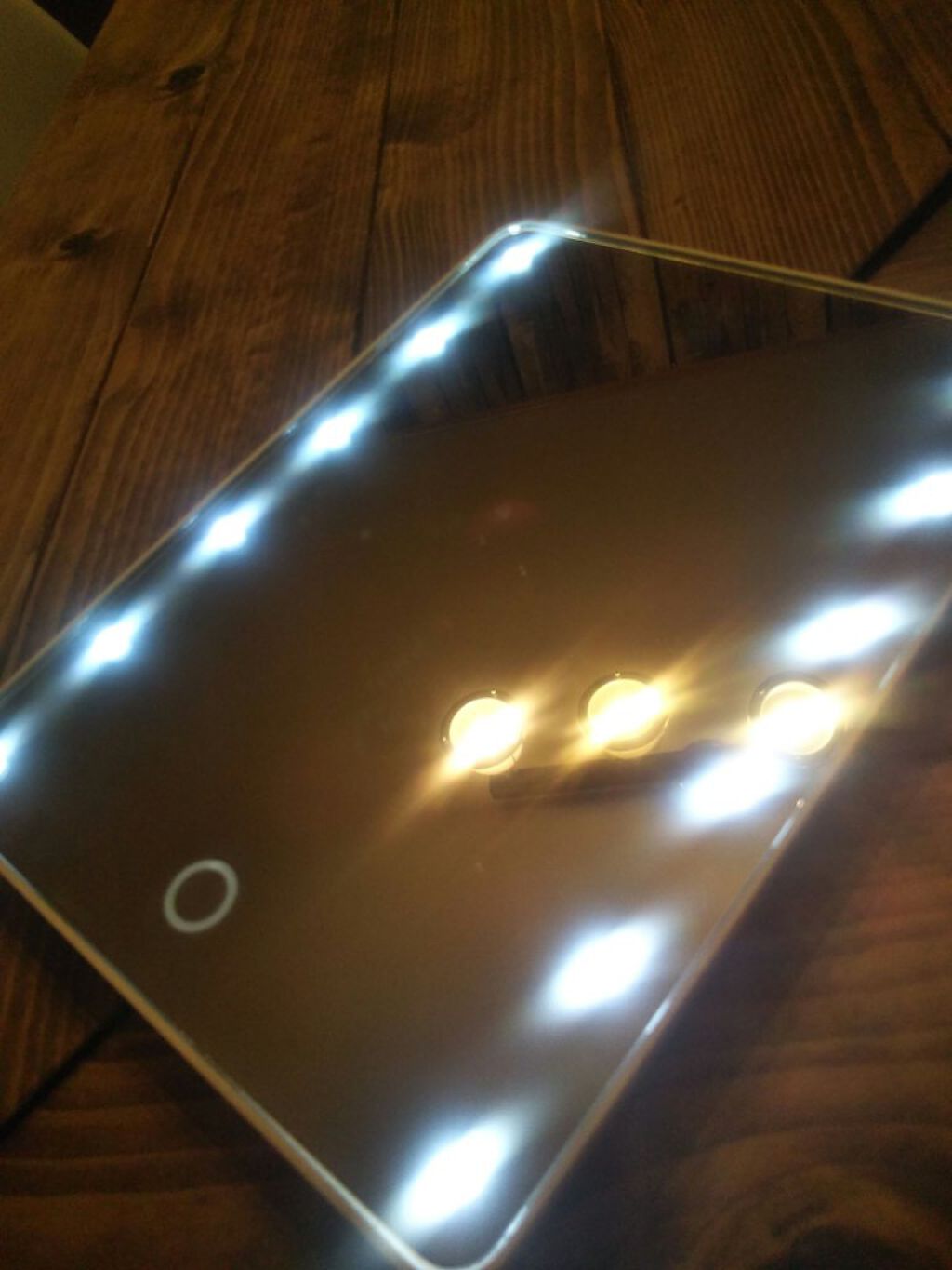 LED付ミラー(スタンドタイプ)/DAISO/その他化粧小物を使ったクチコミ(2枚目)