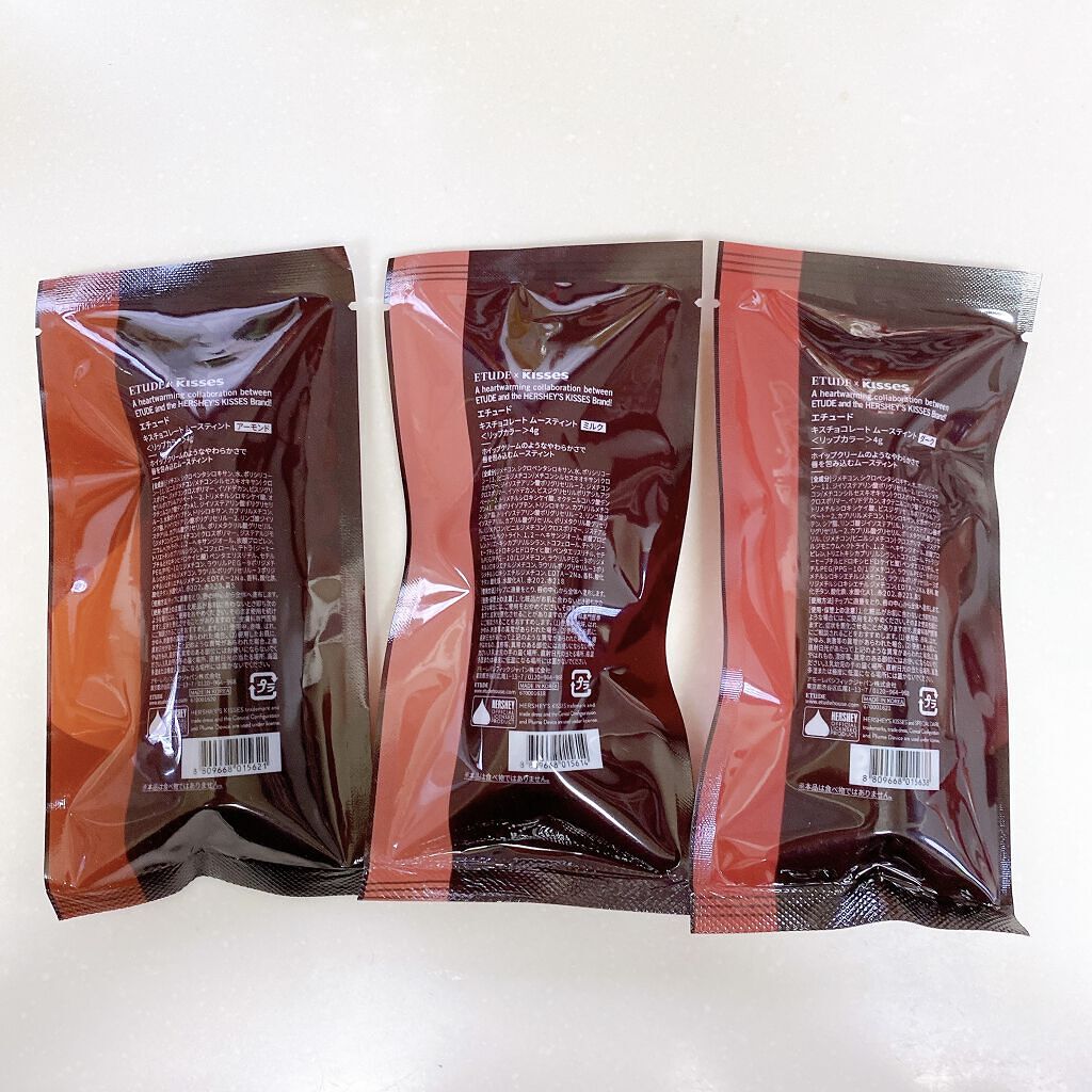 キスチョコレート ムースティント/ETUDE/口紅を使ったクチコミ（2枚目）