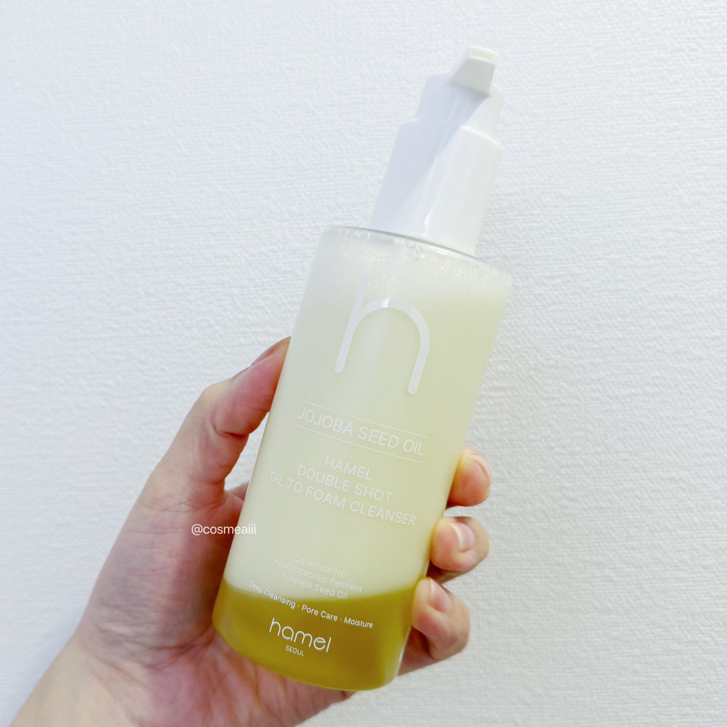 ダブルショットオイルトゥーフォームクレンザー/HAMEL/オイルクレンジングを使ったクチコミ(2枚目)