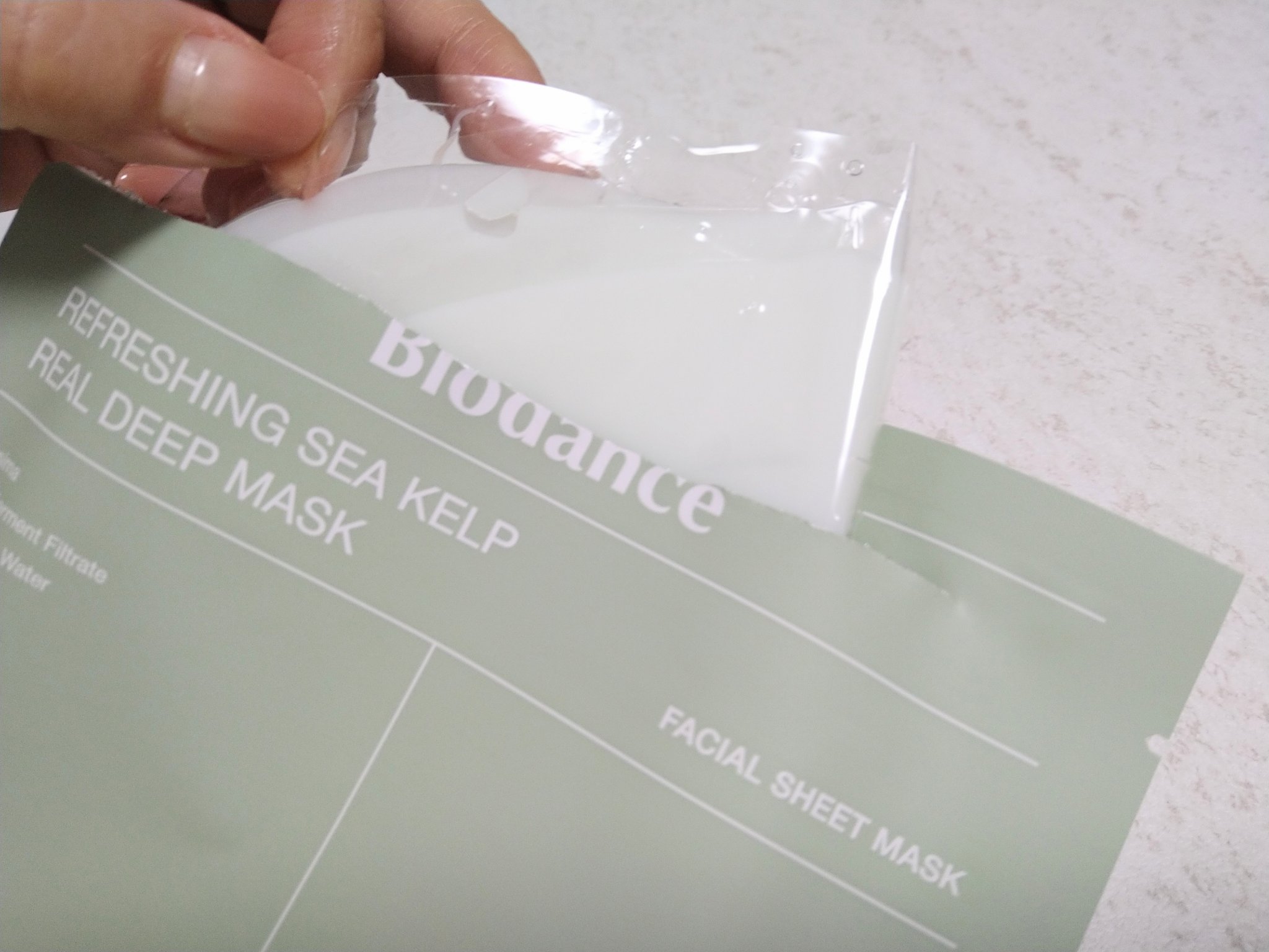 リフレッシング シーケルプ リアルディープマスク/Biodance/シートマスク・パックを使ったクチコミ（3枚目）