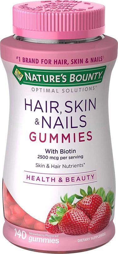 NATURE’S BOUNTY Optimal Solutionsスキン ネイル グミ いちご風味 80粒