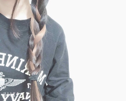 からまないゴム S ブラック/DAISO/ヘアアクセサリーを使ったクチコミ(4枚目)