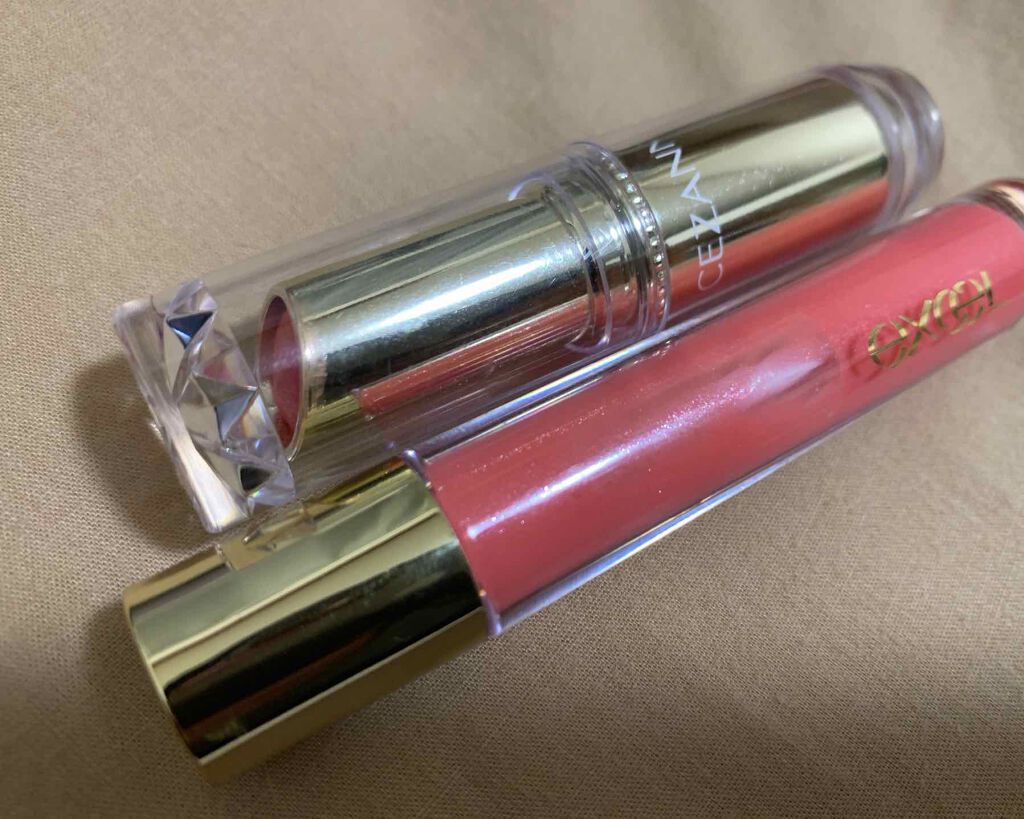 ラスティンググロスリップ/CEZANNE/口紅を使ったクチコミ（1枚目）