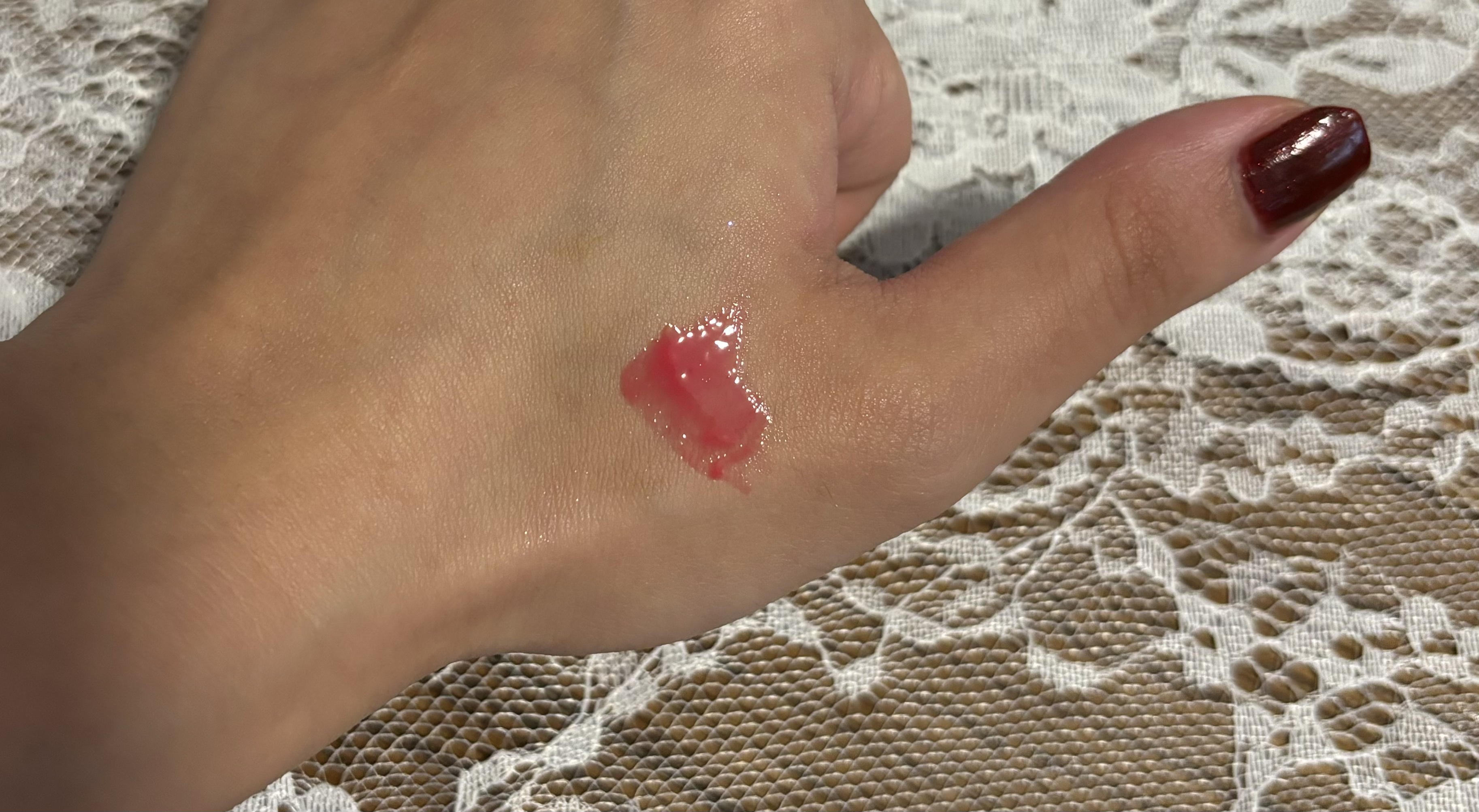 ジューシーバームグロス/インテグレート/リップグロスを使ったクチコミ（2枚目）