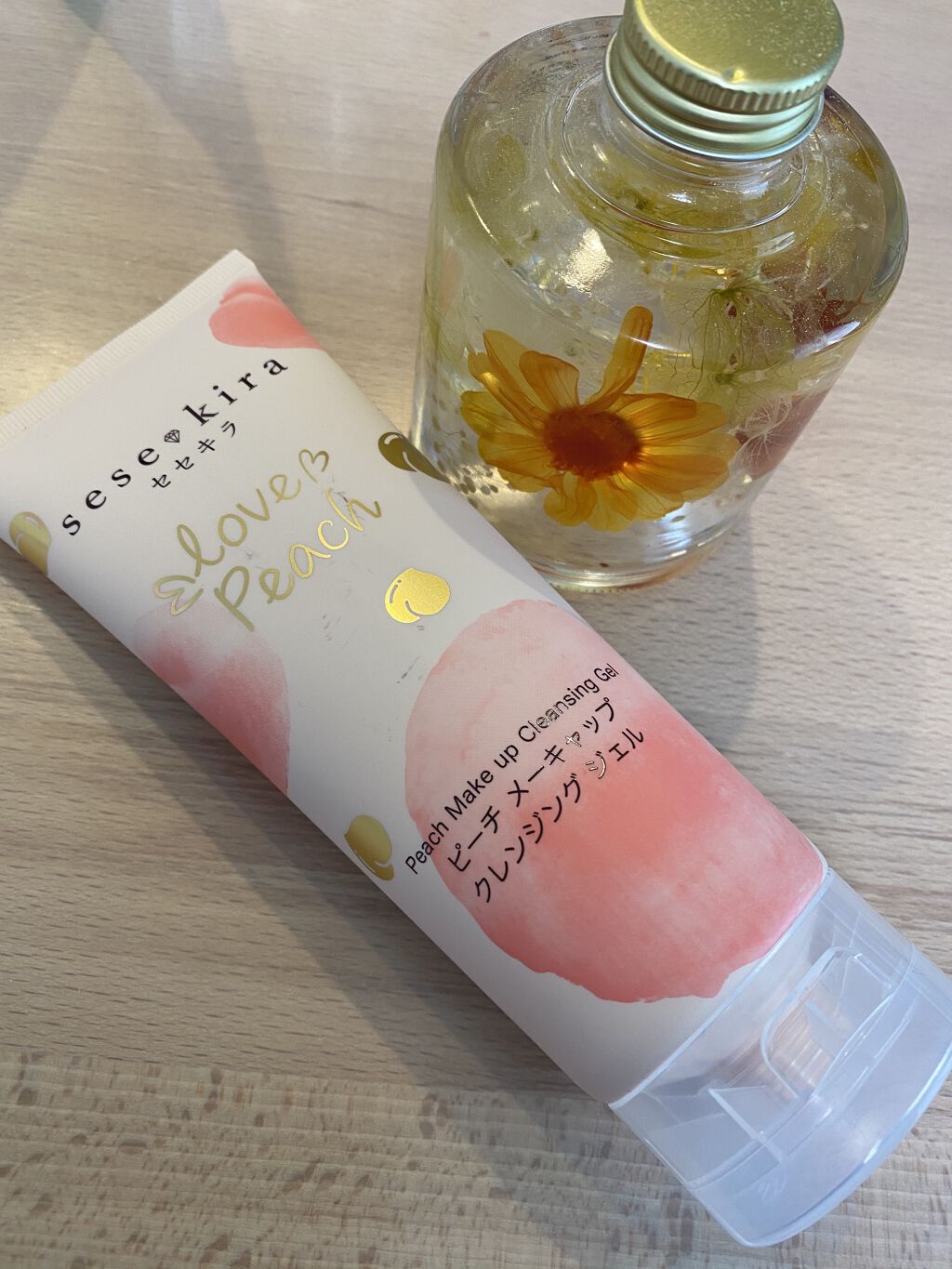ピーチメーキャップクレンジングジェル/sesekira/クレンジングジェルを使ったクチコミ（1枚目）