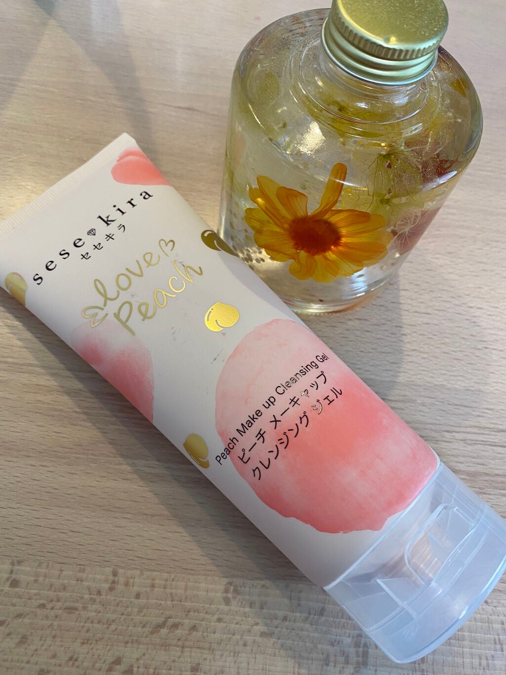 ピーチメーキャップクレンジングジェル/sesekira/クレンジングジェルを使ったクチコミ(1枚目)