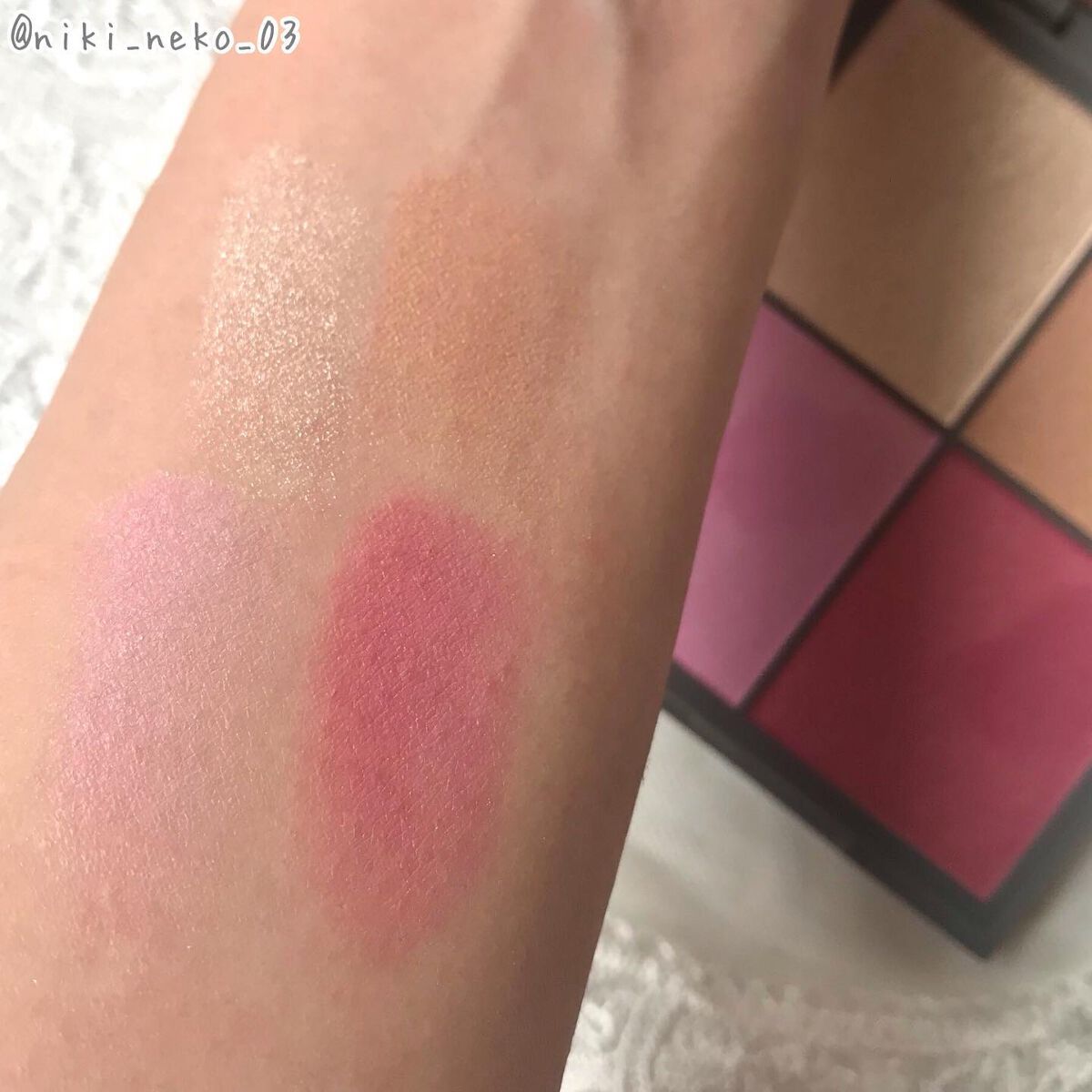 リッチグロウフェイスパレット/パルガントン/パウダーチークを使ったクチコミ(4枚目)