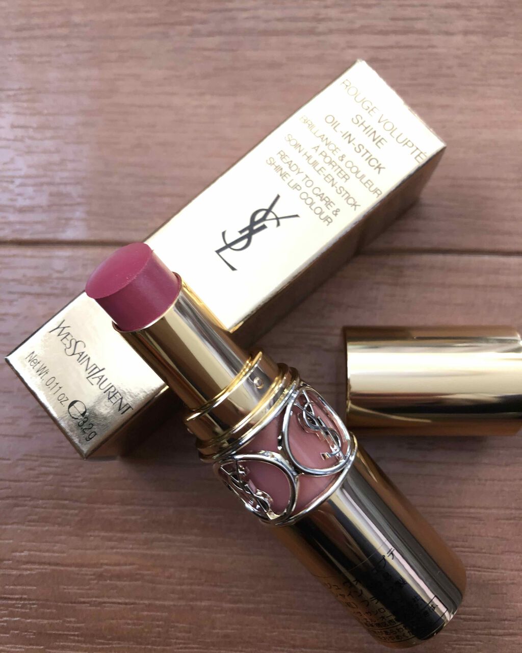 ルージュ ヴォリュプテ シャイン/YVES SAINT LAURENT BEAUTE/口紅を使ったクチコミ(1枚目)