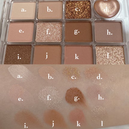 シャイニング12色ミニアイシャドウパレット/jill leen./アイシャドウパレットを使ったクチコミ(2枚目)