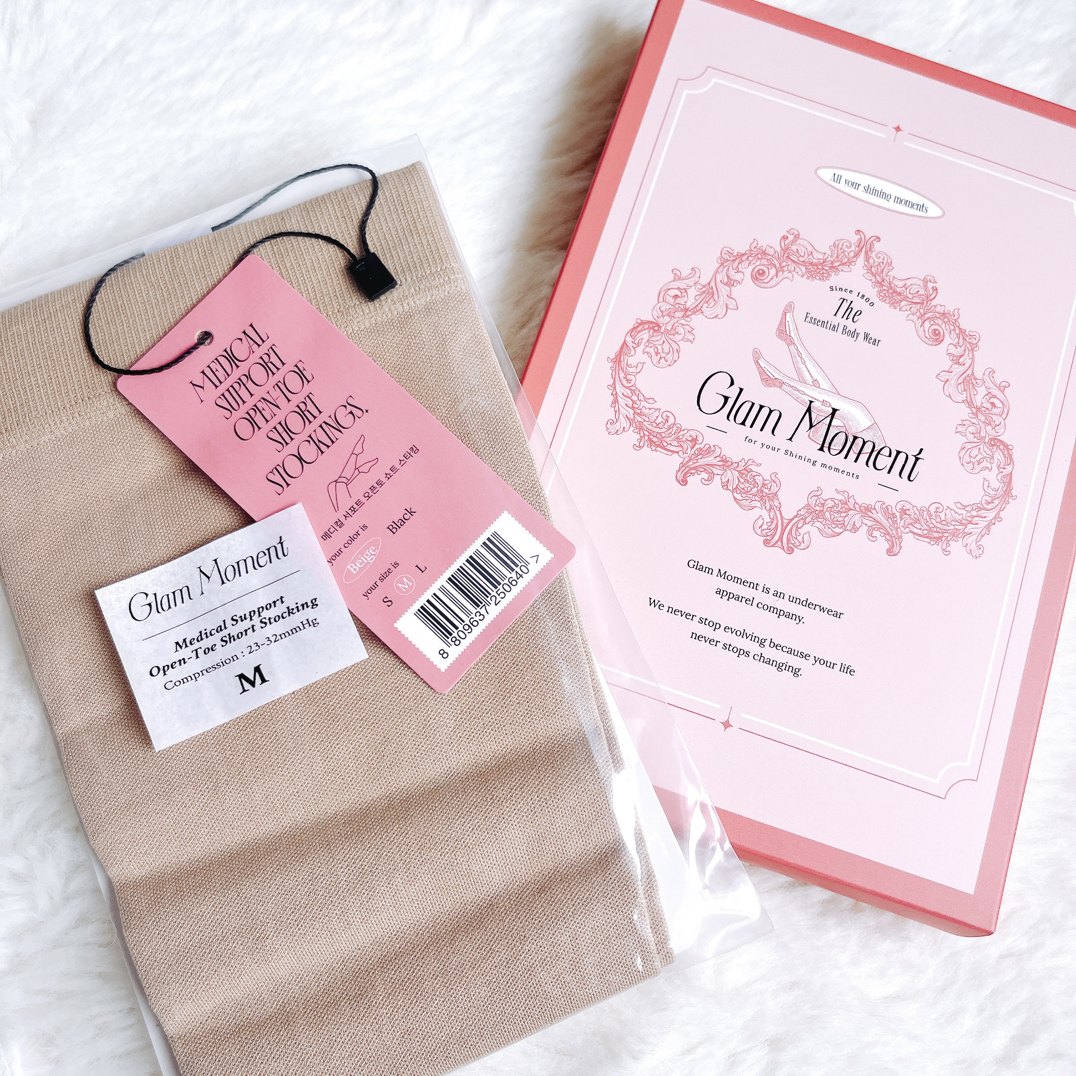 メディカルサポート オープントゥショートストッキング/グラムモーメント/着圧ソックス・レギンスを使ったクチコミ（2枚目）