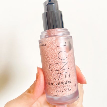 ビタミントーンアップサンセラム/VELY VELY/日焼け止めローションを使ったクチコミ(2枚目)