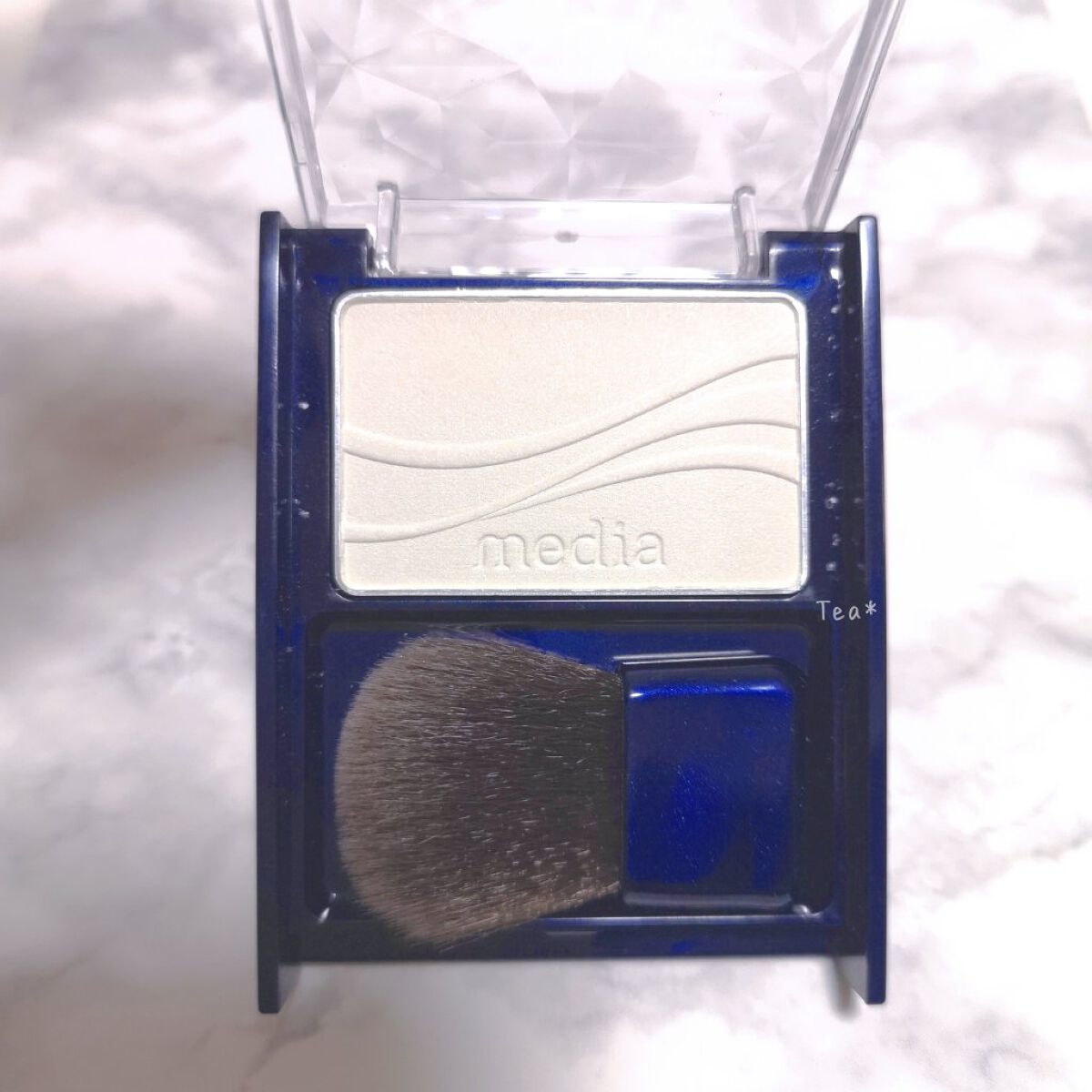 ブライトアップチークN/media/パウダーチークを使ったクチコミ(2枚目)