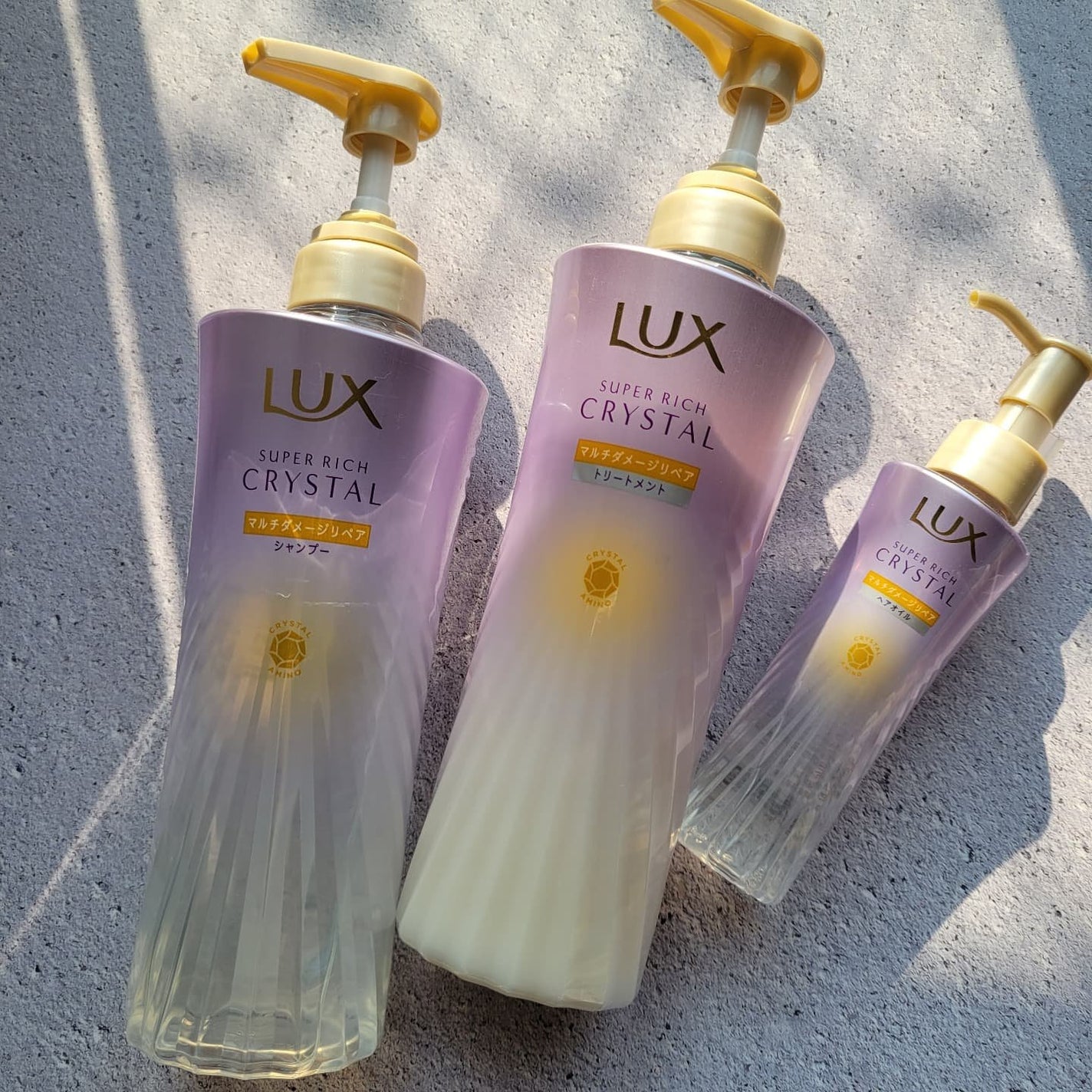 スーパーリッチクリスタル マルチダメージリペア シャンプー/トリートメント/LUX/市販シャンプーを使ったクチコミ(1枚目)