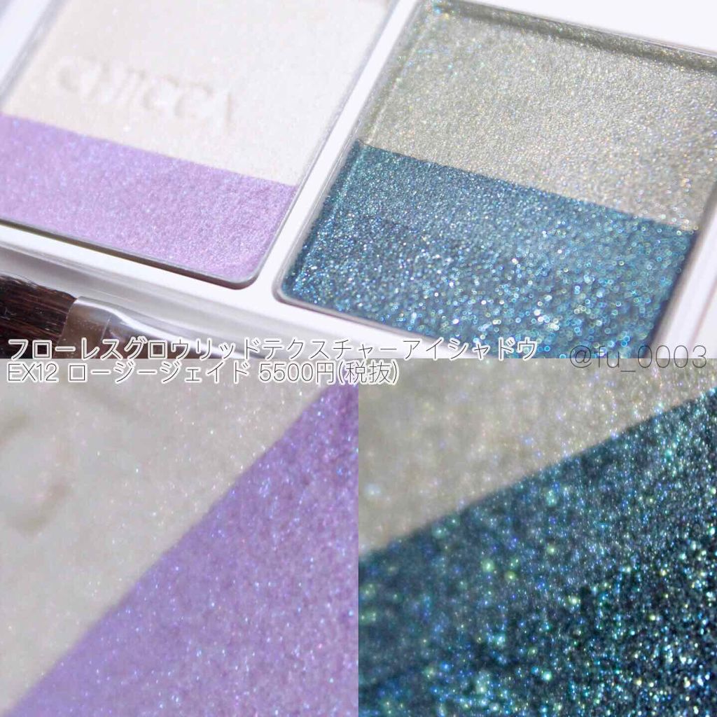 フローレスグロウ リッドテクスチャー アイシャドウ/CHICCA/アイシャドウパレットを使ったクチコミ（2枚目）