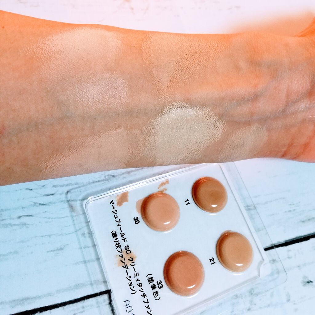 マーシュフィールド SC クリーミィタッチファンデ/マーシュ・フィールド/クリーム・エマルジョンファンデーションを使ったクチコミ（3枚目）