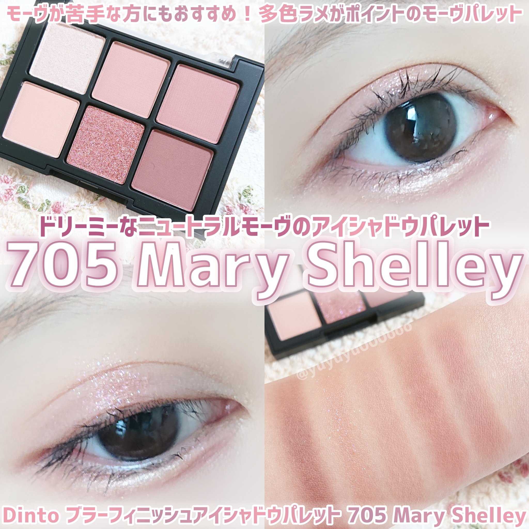ブラーフィニシュシャドウパレット 705 メリー・シェリー/Dinto/アイシャドウパレットを使ったクチコミ（1枚目）