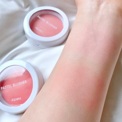 アピュー パステルブラッシャー/A’pieu/パウダーチークを使ったクチコミ(3枚目)